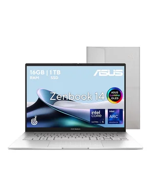 Computadora touch ux3405ca-ql216w 14 pulgadas wuxga intel core ultra 5 225h intel arc 16 gb ram 1 tb ssd