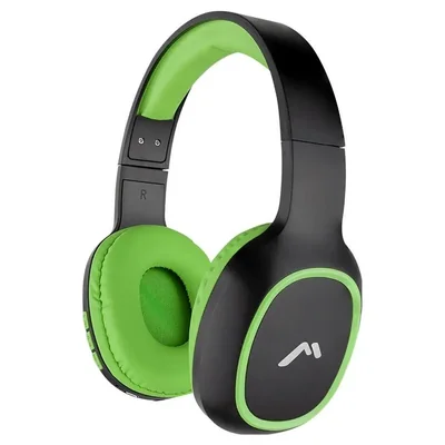 Audifonos Mitzu MH 9095GR verde Bluetooth Diadema -End