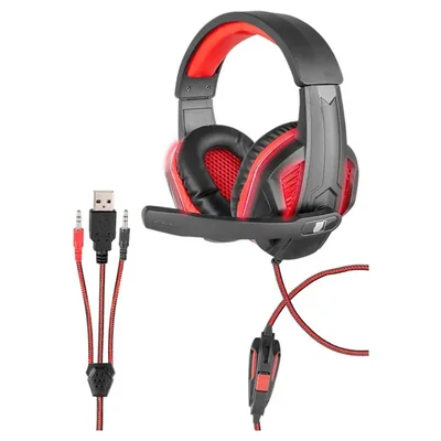 Audifonos 18 8303 Mitzu Green Leaf Diadema Gaming con Luz -End-