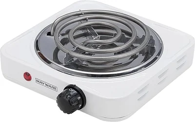 Parrilla Eléctrica de 1000 W con Control de Temperatura y Diseño Compacto Modelo HY1000A MAYWARE