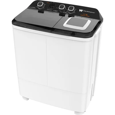 Lavadora doble tina 11 kg White Westinghouse 4 niveles de agua 3 perillas de control Bajo consumo de energía
