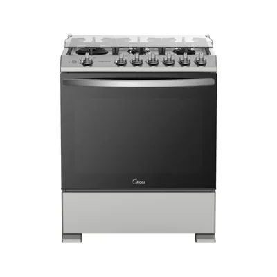 Estufa Midea MGS30FS1LIASGT 6Q con Capelo Cubierta Acero Inox ALBY ENTREGA SOLO VALIDA EN LA CDMX Y ZONA METROPOLINA