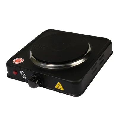 Parrilla Eléctrica, 1 Quemador de Disco, 1000 W. Color Negro