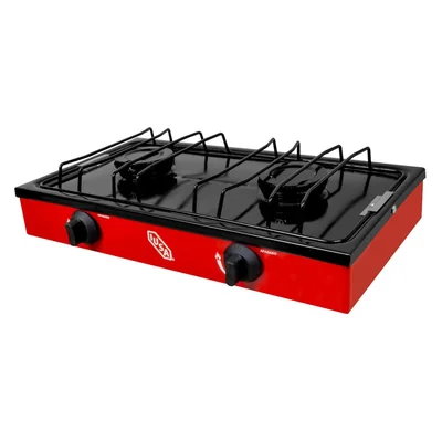 Parrilla A Gas 2 Quemadores Caper Roja