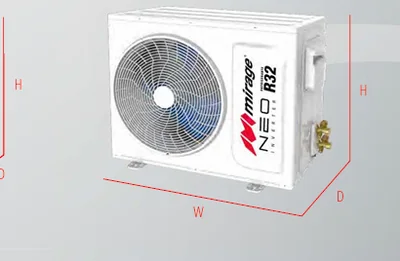 Mirage NEO Inverter SETCNC121G Minisplit Frío-Calor 1 Ton 220V R32
