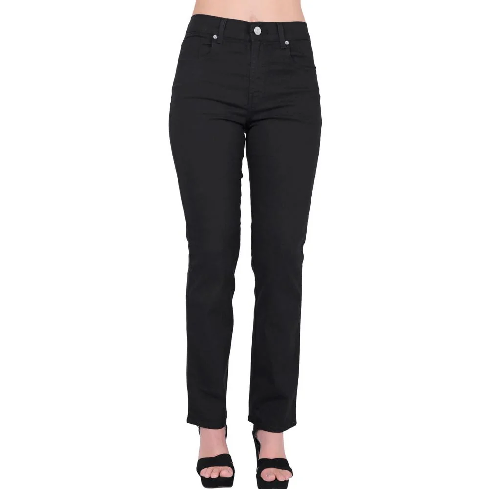 Jeans Mujer Basico Recto Negro Oggi Atraction 59105216
