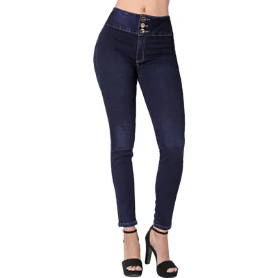 Jeans Mujer Moda Skinny Azul Fergino 52904622