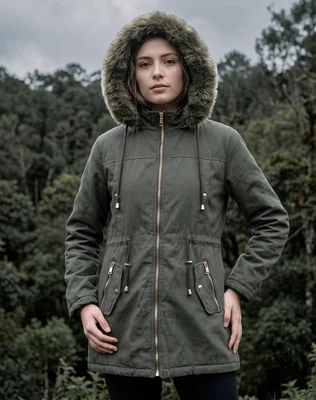 Chamarra Mujer Con Capucha Verde Roosevelt 50105910