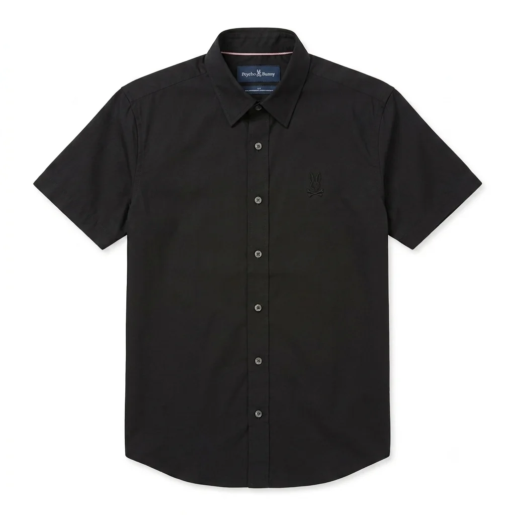 CAMISA NEGRA PSYCHO BUNNY MT0300021001