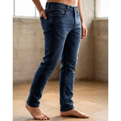 Jeans Hombre Moda Recto Azul Furor 62107608