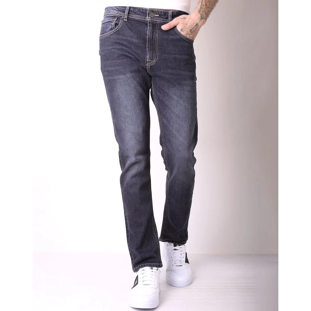 Jeans Hombre Moda Recto Azul Furor 62107621