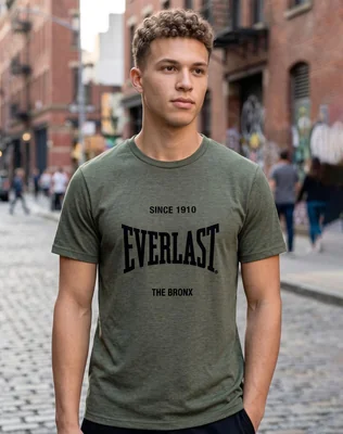 Playera Hombre Deportivo Camiseta Verde Everlast 50305852