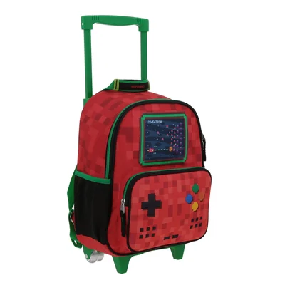 Mochila Chica Chenson Con Ruedas Kinder Gamer GALAGA