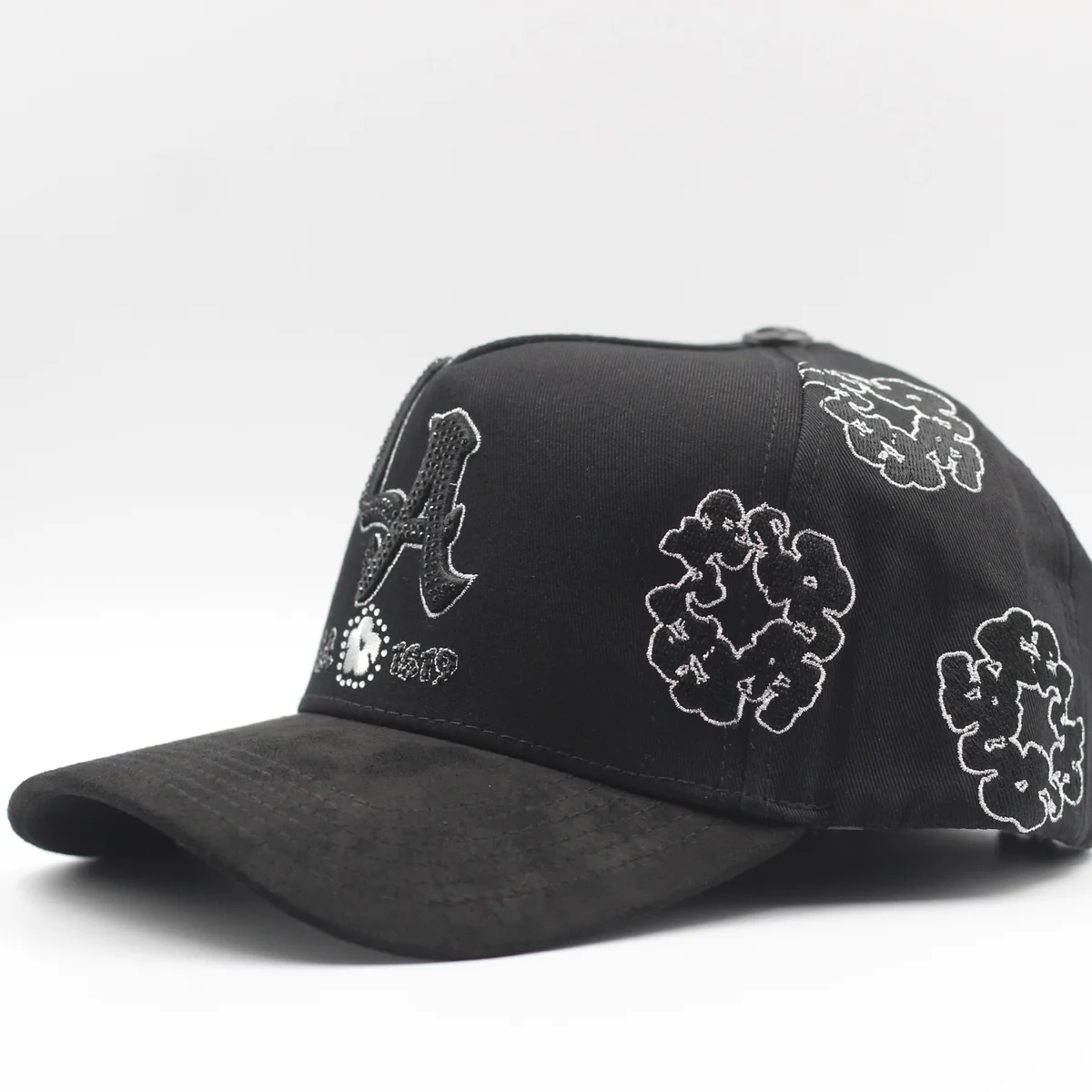Gorra LA con bordado floral
