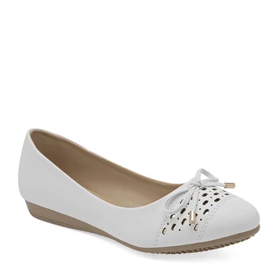 Ivi Love balerina para mujer blanco dorado cod 116897-1