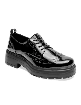 ZAPATO MUJER DE CHAROL COLOR NEGRO