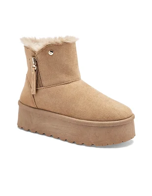 BOTA MUJER DE INVIERNO PARA EXTERIOR COLOR CAFE