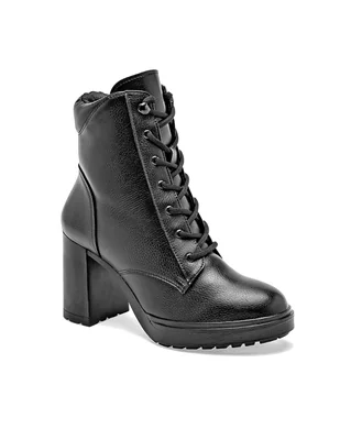 BOTIN MUJER PARA EXTERIOR COLOR NEGRO PARA EXTERIOR