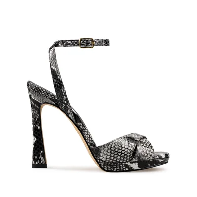 Tacones De Piel Para Mujer Elegantes Davenia Mod. Lily Blanco Negro