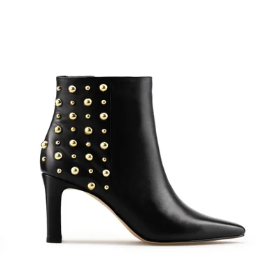 Botines Para Mujer Elegantes Botas Piel Davenia Mod. Jessica Negro