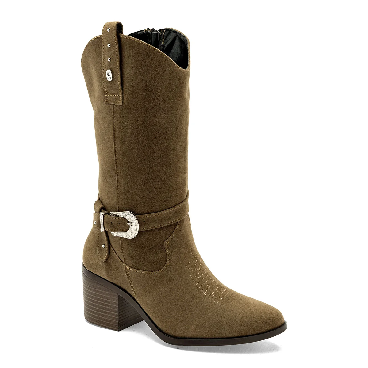 Botas vaqueras con hebilla decorativa