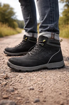 Botas Jeep Hombre Outdoor Alpes 4301neg Negro 26,5 Mx