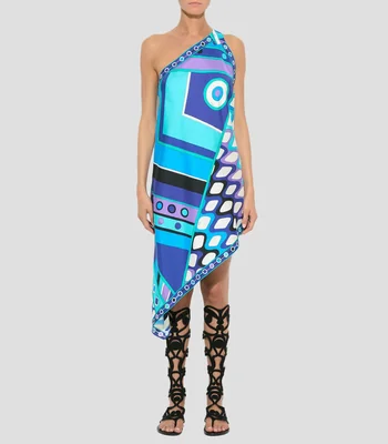 Vestido midi estampado Mujer