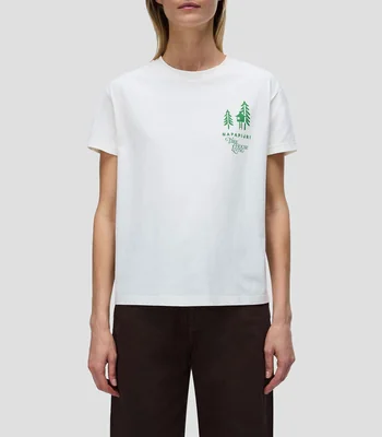 Playera cuello redondo manga corta lisa Mujer