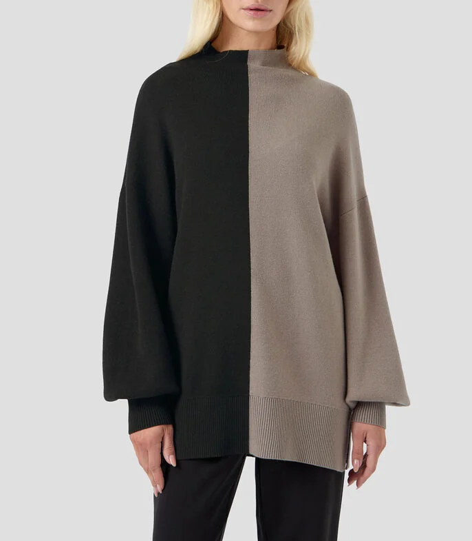 Suéter cuello alto Mujer