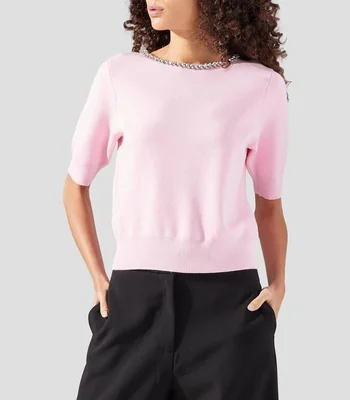 Suéter cuello redondo Mujer