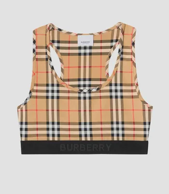Top a cuadros vintage checks Mujer