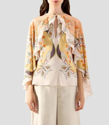 Top estampado sin mangas Mujer