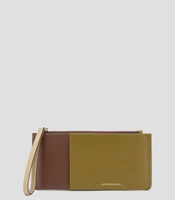 Cartera en piel liso Mujer