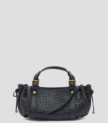 Bolsa crossbody 24H en piel lisa Mujer