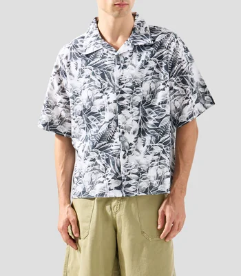 Camisa estampada manga corta Hombre