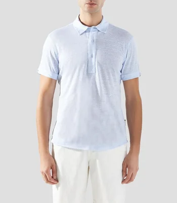 Playera tipo polo manga corta lisa Hombre