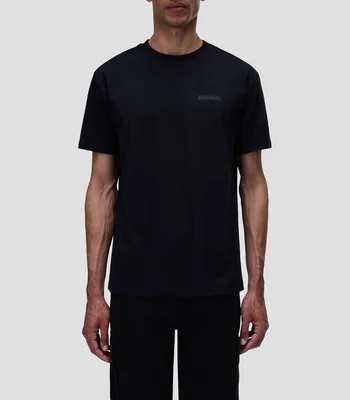 Playera cuello redondo manga corta estampada Hombre