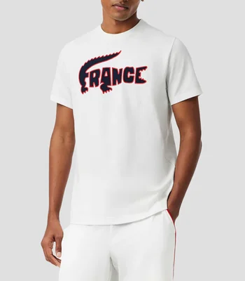 Playera cuello redondo manga corta estampada Hombre