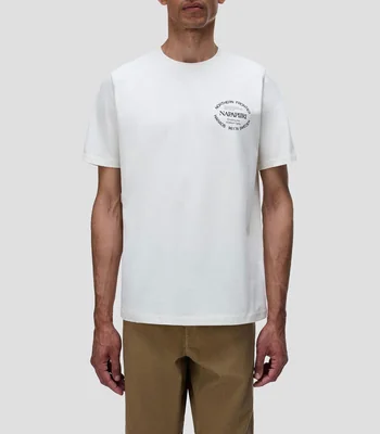 Playera cuello redondo manga corta estampada Hombre
