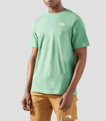 Playera cuello redondo manga corta estampada Explore Postcard Hombre