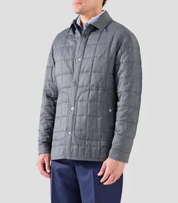 Chamarra bomber acolchada reversible Hombre