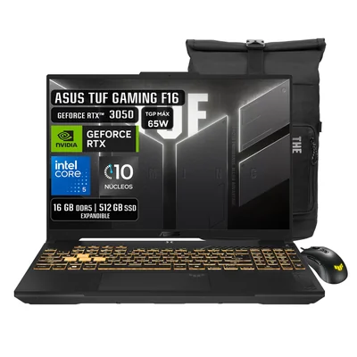 Laptop Asus Tuf Gaming F16 Rtx 3050 Core 5 16gb 512gb Ssd 16' Fhd+