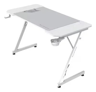 Escritorio Gamer Balam Rush Ergonómico Olympus Spot Mrx4000 Blanco Estructura Z 120x60cm Soporta Hasta 100 Kg