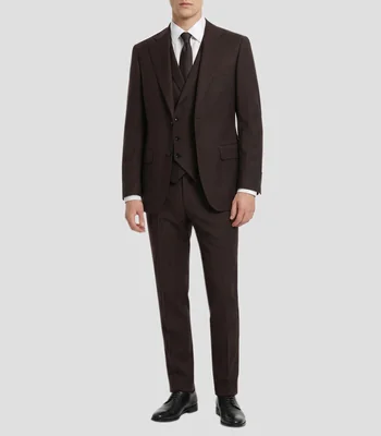 Traje de corte slim liso Hombre