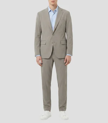 Traje de corte recto liso Hombre
