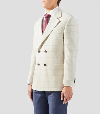 Saco con cuadros Hombre