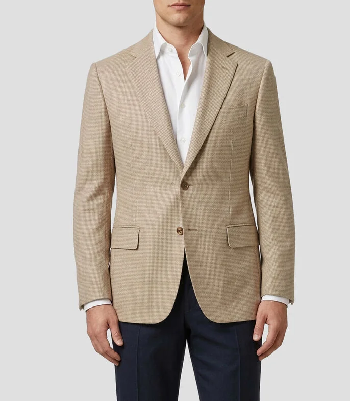 Saco con cuadros Hombre