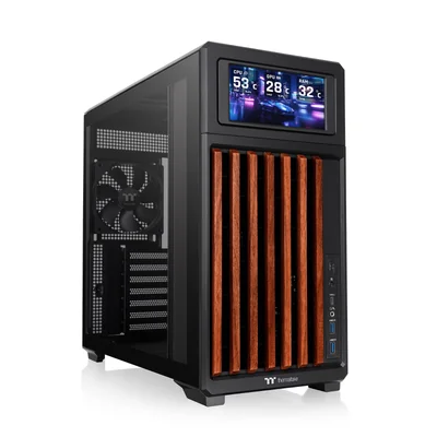 Chasis Thermaltake Tr300 Ws Negro Con Pantalla Lcd 15 Cm - Venta Internacional.