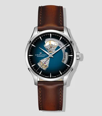 Reloj para Hombre Jazzmaster Open Heart De vestir, Plateado