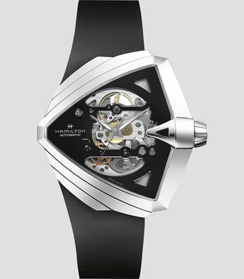 Reloj para Hombre Ventura casual plateado, negro